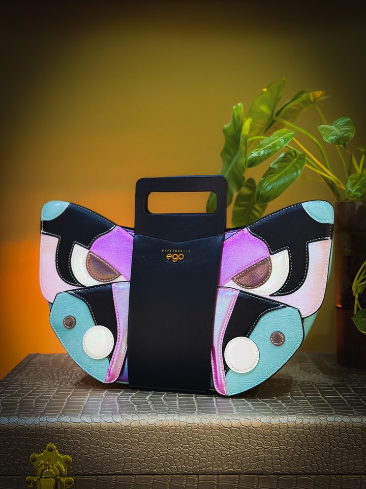EGO BUTTERFLY HANDBAG — BLUE - Image 4