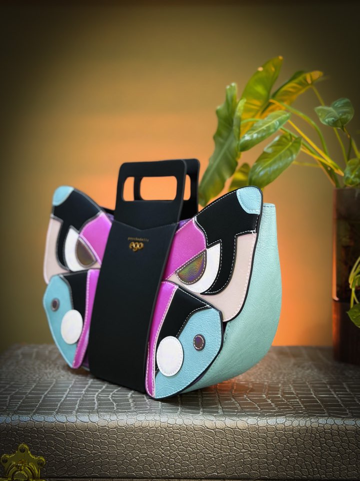 EGO BUTTERFLY HANDBAG — BLUE