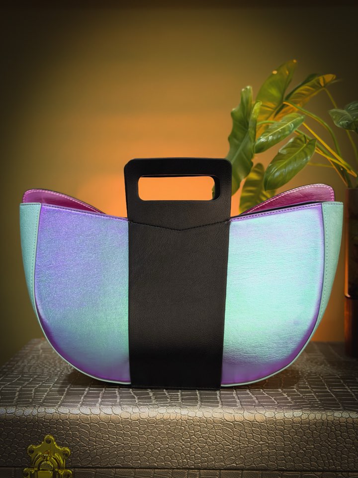 EGO BUTTERFLY HANDBAG — BLUE - Image 3